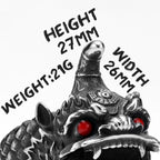 Chinese Lion Dance Unique Men Rings Stainless Steel Retro Punk Stylish Women Jewelry Fashion Accessories Gift Wholesale