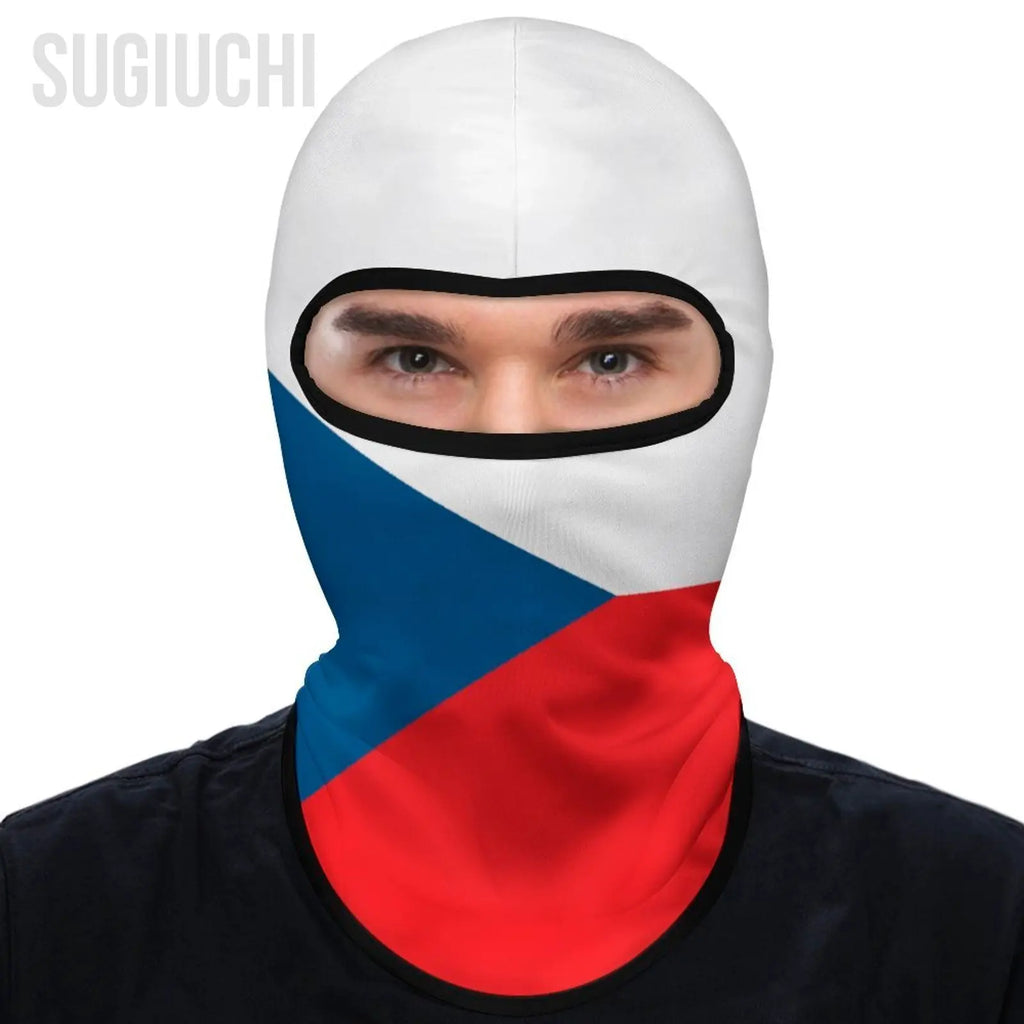PENDRA Czech Republic Flag Face Mask