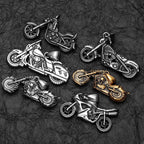 PENDRA Rider Motorcycle Rock Steel Necklace