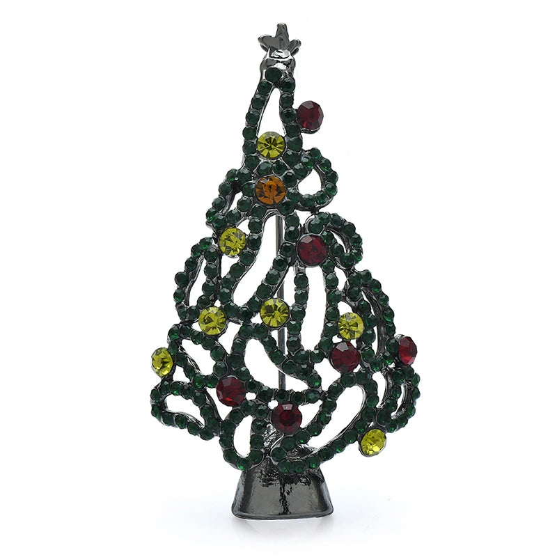 PENDRA Noelique Exquisite Christmas Tree Brooch