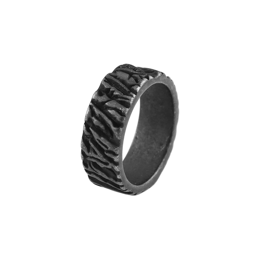 PENDRA Valknot Black Viking Triangle Ring