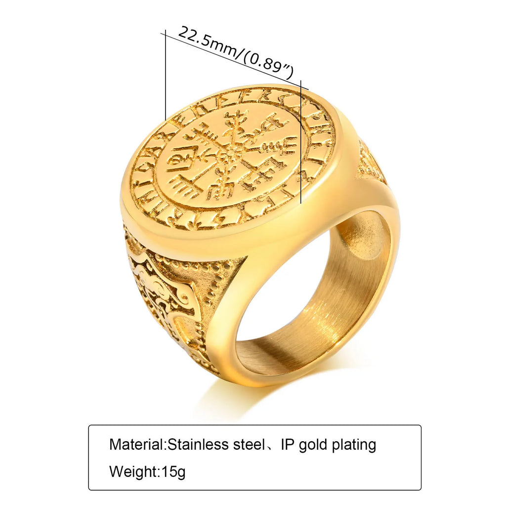 PENDRA Ethnic Round Steel Ring