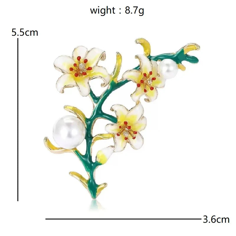 PENDRA Florielle18 Floral Brooch