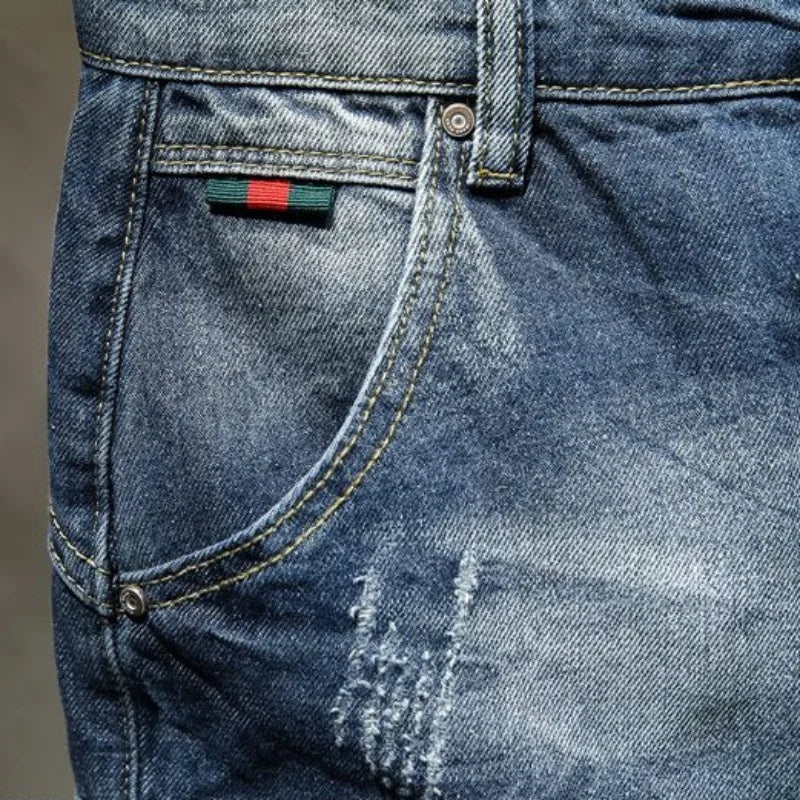 PENDRA Washed Distressed Ripped Pants