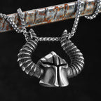 Retro Viking Devil Helmet Men Necklaces Stainless Steel Pendant Chain Women Punk Fashion Jewelry Accessories Gifts Wholesale