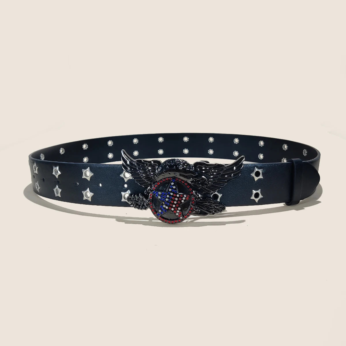 PENDRA Rheaine Leather Punk Hollow Belt