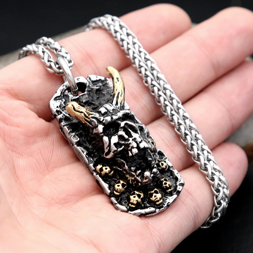 PENDRA Evilskull Gothic Skull Pendant