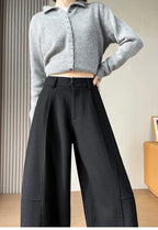 PENDRA Wide Leg Waist Straight Pants