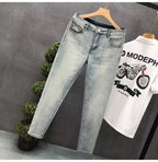 PENDRA Denim Washed Fit Trousers