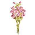 PENDRA Rosalia Pink Rose Flower Brooch