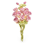 PENDRA Rosalia Pink Rose Flower Brooch