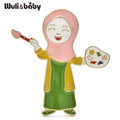 PENDRA Drawing Painter Brooch