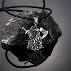 PENDRA Vikings Norse Leather Necklace