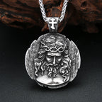 PENDRA Jesusround Christian Jesus Round Pendant