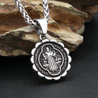 PENDRA Benedictus Stainless Steel Saint Benedict Pendant