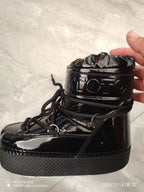 -40 2025 New Women's Winter Moon Medium Tube Waterproof Space Ankle Snow Boots