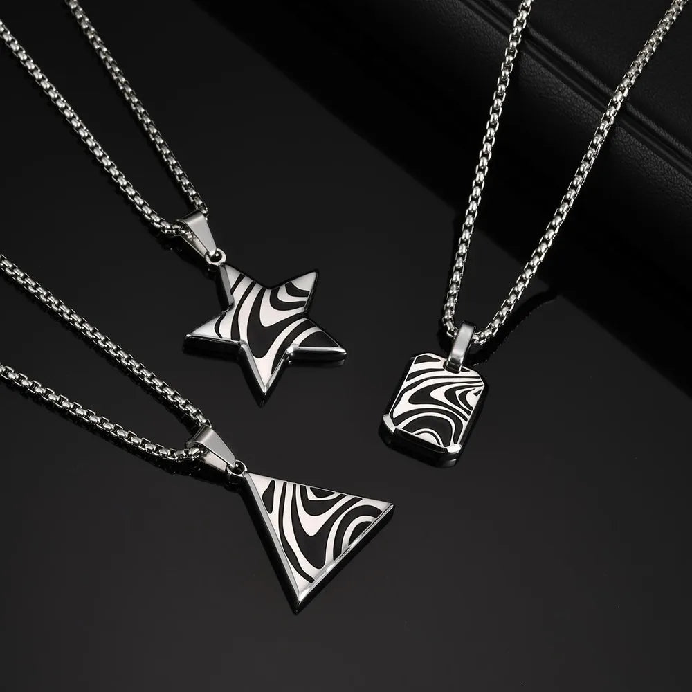 PENDRA Triangle Square Pendant Necklace