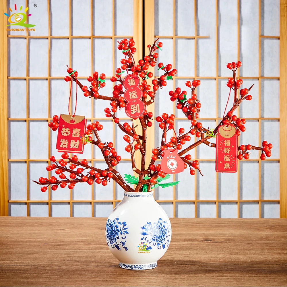 PENDRA Plum Blossom Floral Building Set