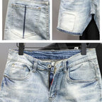 PENDRA Denim Distressed Knee Jeans
