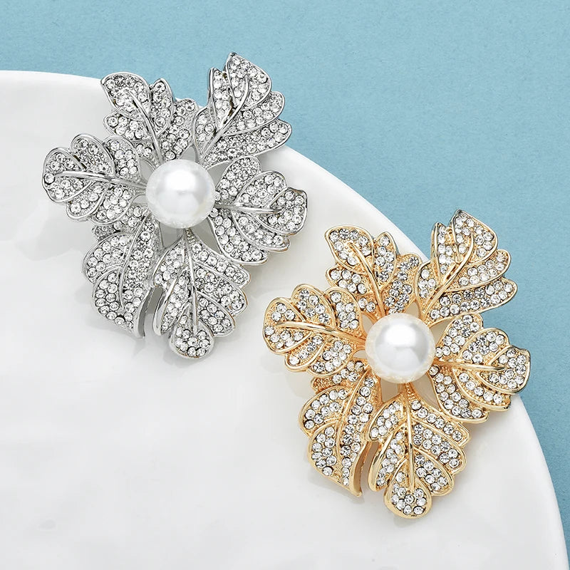 PENDRA Leafbloom Retro Leaf Flower Brooch