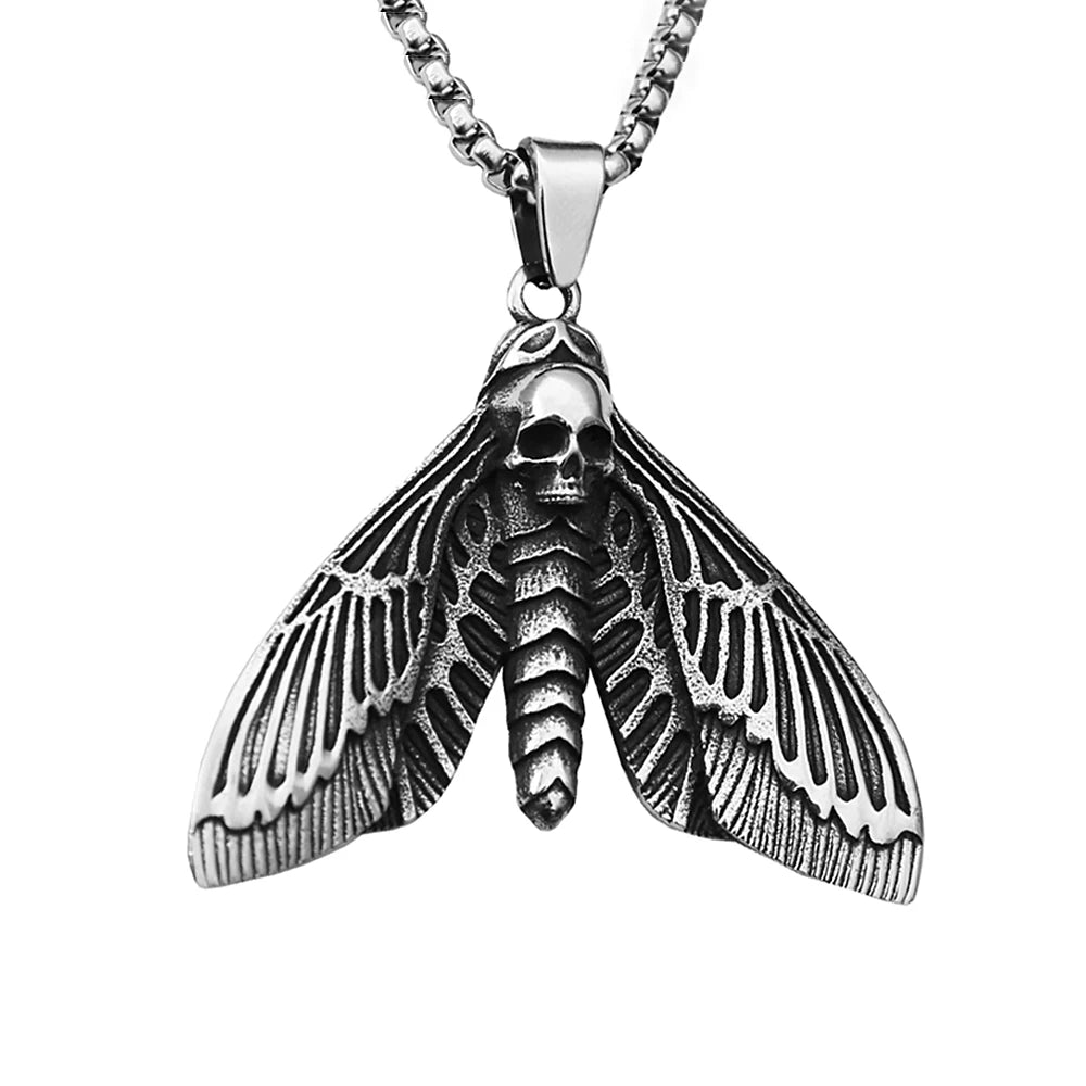 PENDRA Skullmoth Death Head Butterfly Pendant