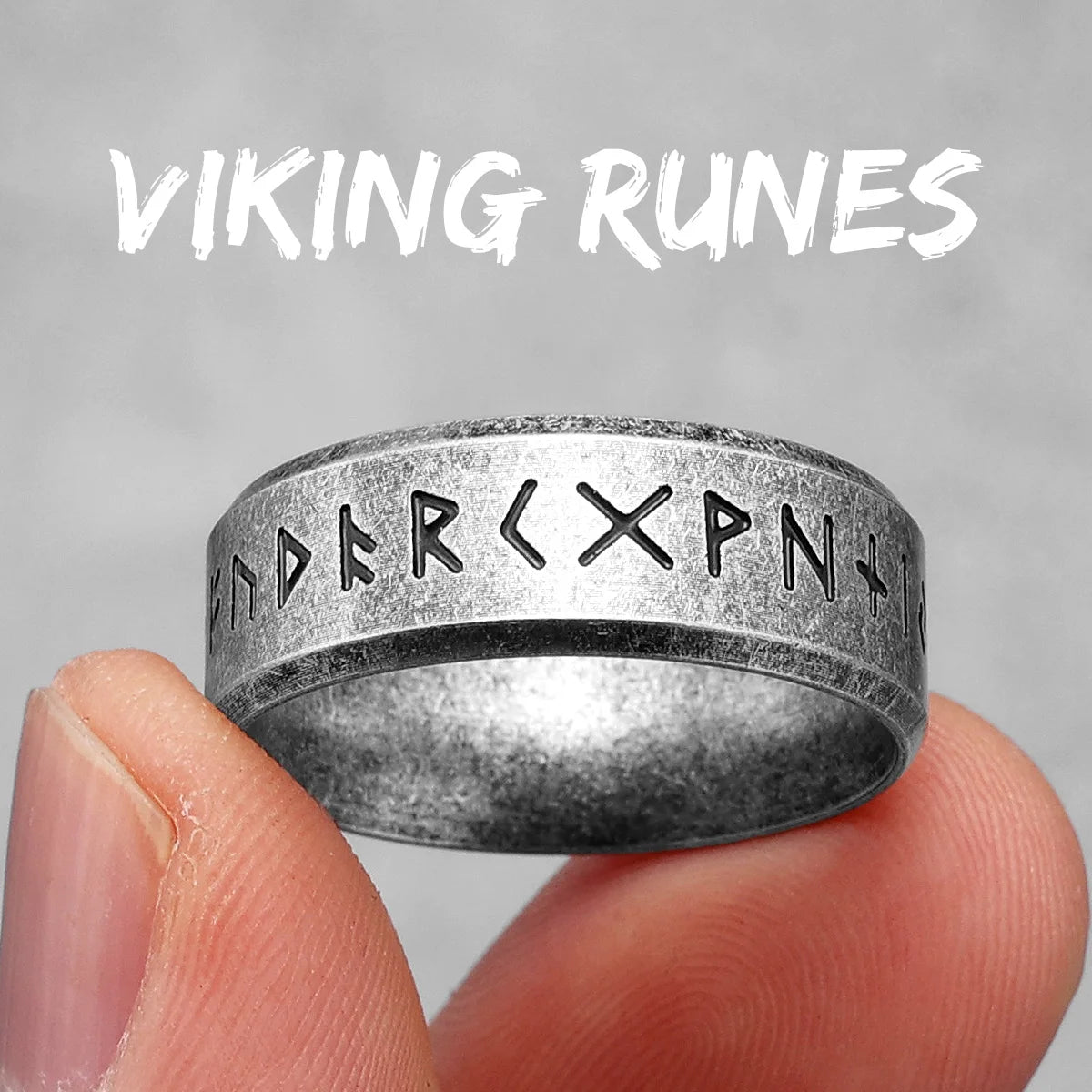 Vintage Nordic Viking Runes Celtic Knot Series Stainless Steel Womens Mens Rings Punk Biker Jewelry Creativity Gift Wholesale