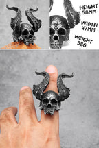 PENDRA Punk Gothic Skull Ring