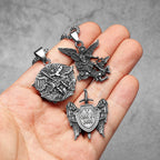 PENDRA Arch Angel St Steel Necklace