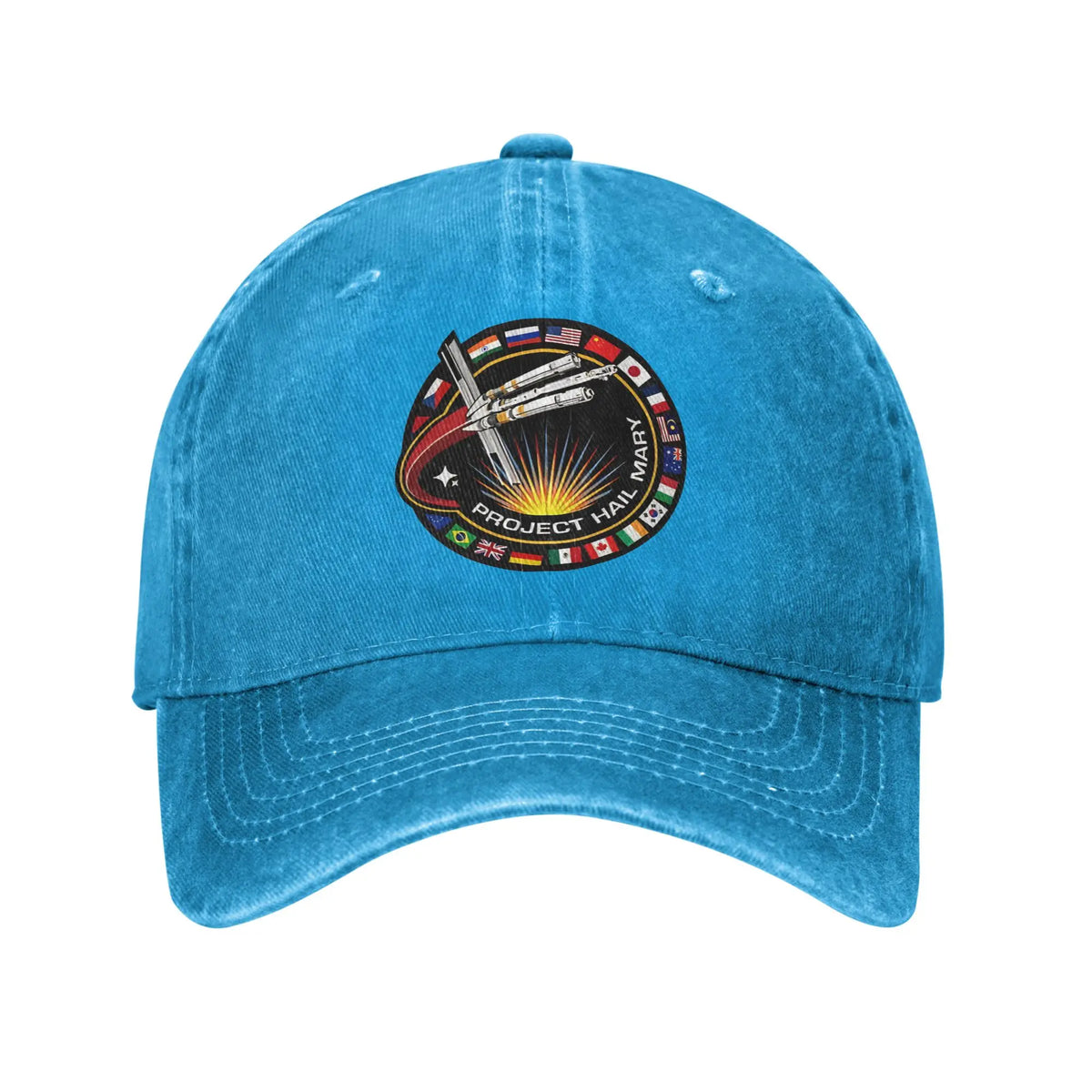Project Hail Mary  Sun Baseball Cap Mission Patch With Countries Unisex-Teens Trucker Hat Summer Casual Breathable Snapback Cap