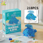 PENDRA Cute Shark Micro Building Set