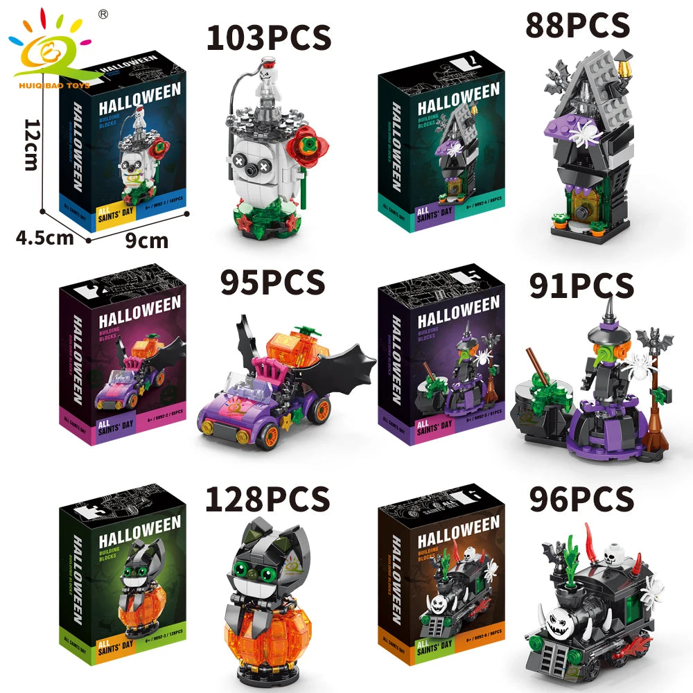 PENDRA Pumpkin Ghost House Building Set