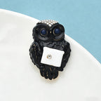 PENDRA Cute Enamel Owl Brooch