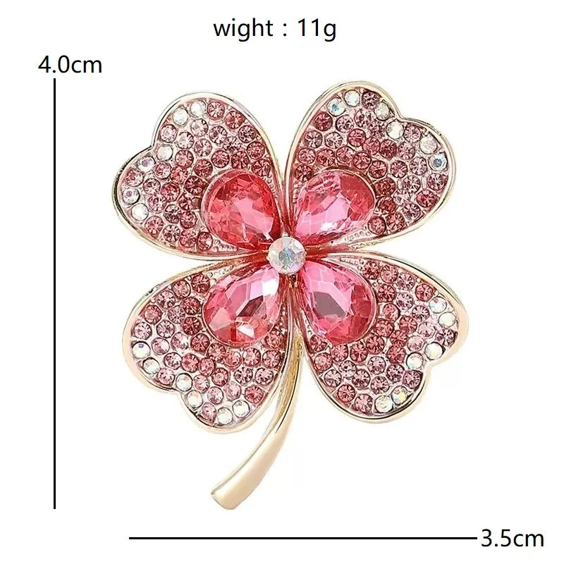 PENDRA Clovera Clover Flower Brooch