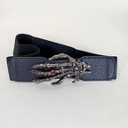 PENDRA Seraelle Skull Designer Wide Corset Belt