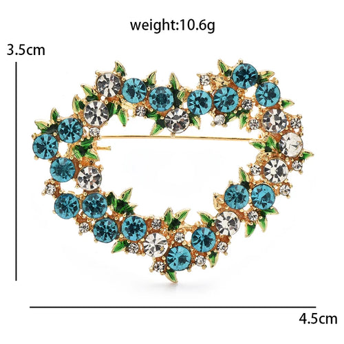 PENDRA Amoria Sparkling Heart Brooch