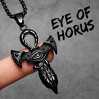 PENDRA Eye Horus Steel Necklace