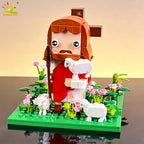 PENDRA Cartoon Jesus Garden Building Set