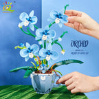 PENDRA Orchid Coffee Floral Building Set