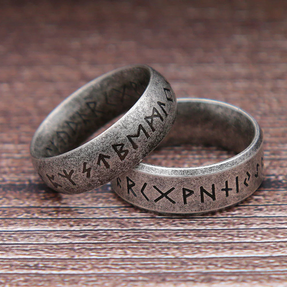 PENDRA Runeband Retro Viking Rune Ring