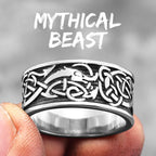 PENDRA Chinese Dragon Totem Steel Ring