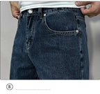 Men's Denim Shorts 2025 Summer Thin Five-point Pants Versatile Simple CowBoys Korean Blue Overalls Denim Short Medium Pants Man