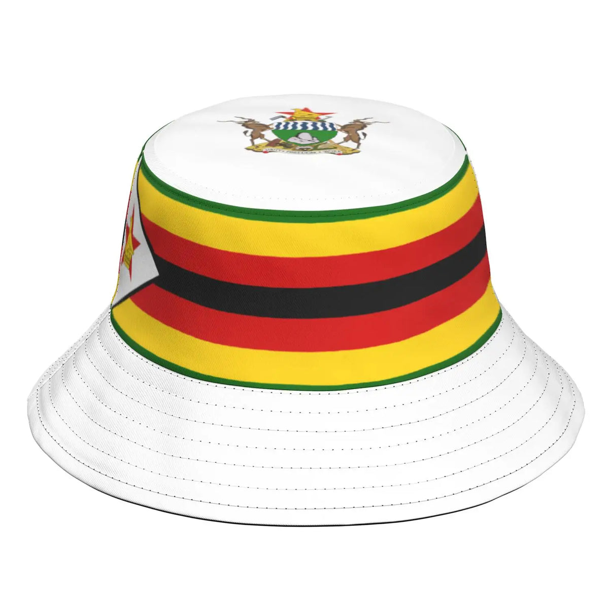 Zimbabwe Fisherman Hats Custom Made Name Team Logo Bucket Cap Zwe Country Travel Yezimbabwe Nation Zimbabwean Flags Headgear