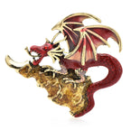 PENDRA Charming Enamel Dragon Brooch
