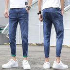 Comfortable Stylish Trendy Luxury Men's Jeans 2023 Summer Blue Cowboy Classic Jeans Casual Stretch Luxury Denim Pants for Men