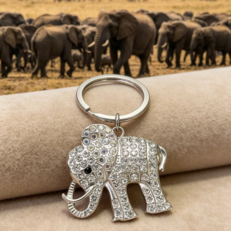 PENDRA Elephant Stainless Steel Elephant Keychain
