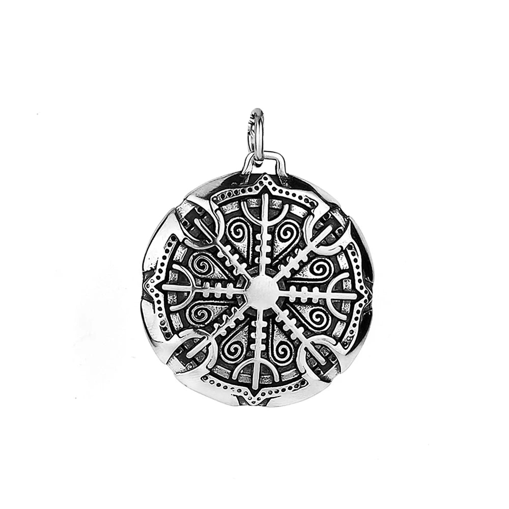 PENDRA Compassviking Stainless Steel Viking Compass Necklace