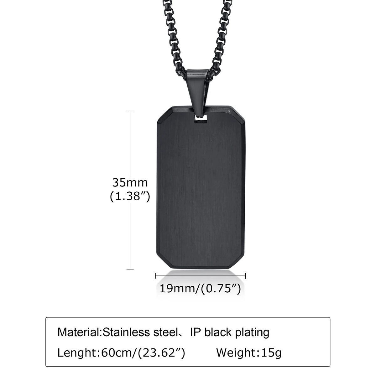 Waterproof Stainless Steel Dog Tag Necklaces for Men BFF Jewelry,Free Custom Birthday Graduation Father's Day Gifts to Him