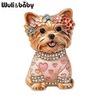 PENDRA Puppy Sitting Dog Brooch