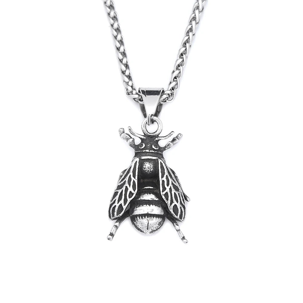 PENDRA Beecrest 316L Stainless Steel Bee Pendant