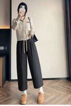 PENDRA Thick Cotton Wide Pants